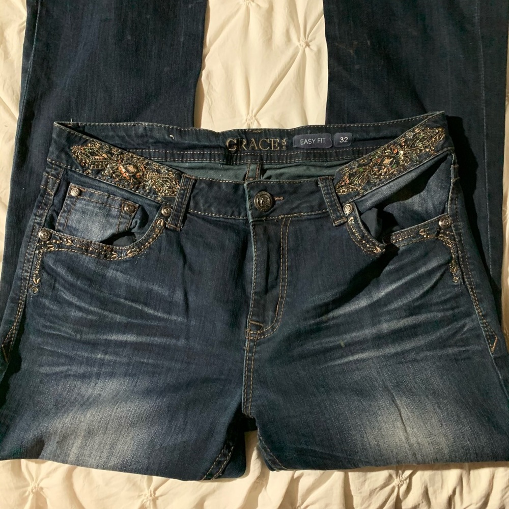 Grace in La jeans like new $30 easy fit size 32